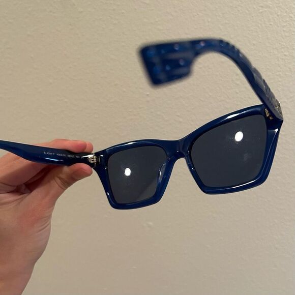 NWT Burberry Sunglasses DarkBlue - Unisex With Original Box - Picture 7 of 10